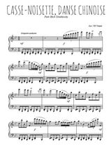 Téléchargez l'arrangement pour piano de la partition de tchaikovski-casse-noisette-danse-chinoise en PDF